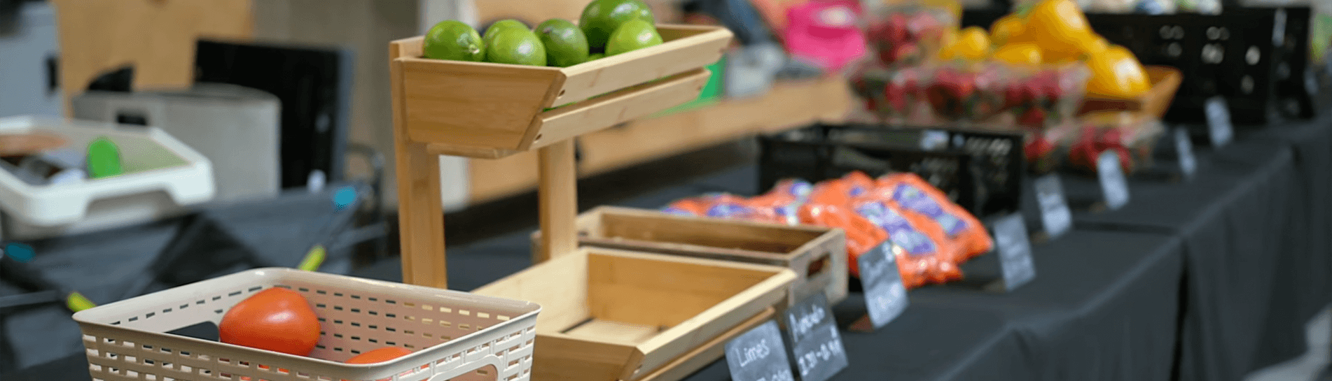 fresh produce on a table