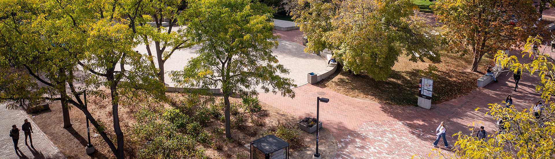 aerial view of campus