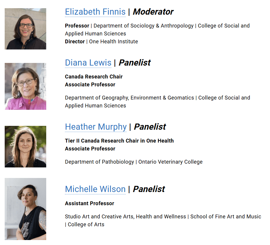 Headshot photos of speakers